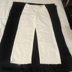 women’s Levi’s pants, size 25 in white denim